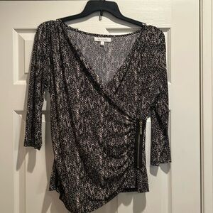 Ellen Tracy wrap blouse